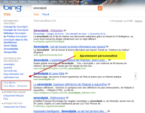 Bing adaptative search