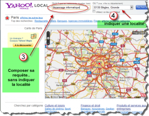 Comment utiliser la recherche locale chez Yahoo!