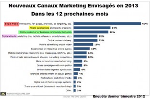 canaux marketing 2013