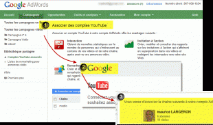 association adwords et youtube