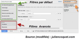 interface outil segment avancé