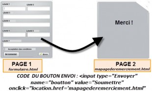 rediriger vers page de remerciement