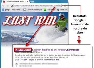 Création des  titres serp Google