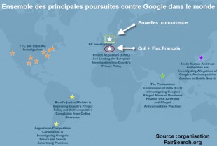 Les poursuites contre google