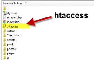 Fichier htaccess sur hébergeur