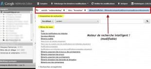 Chmap de recherche adwords editor