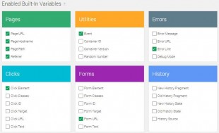 Variables pré-installées gtm v2