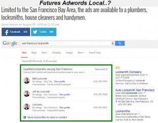 Future annonces local adwords express