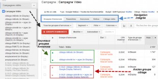 Nouvelle interface campagne vidéo