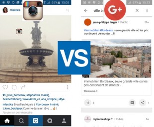 Instagram et Collection G+