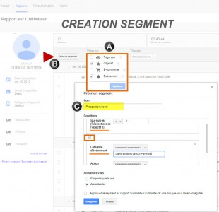 Création de'une segmentation basée sur l'utilisateur