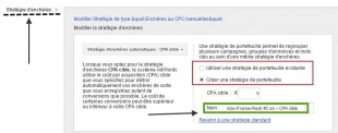 strategie de portefeuille adwords