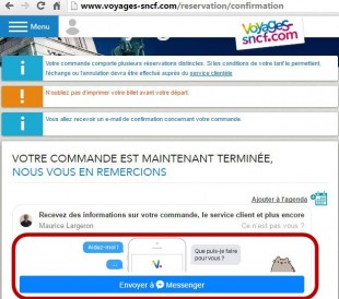 Messenger à la sauce Sncf