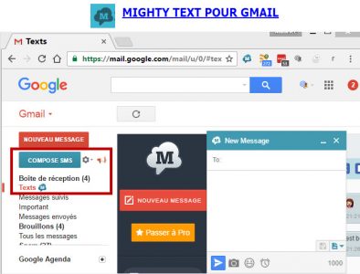 Envoi Sms depuis Gmail