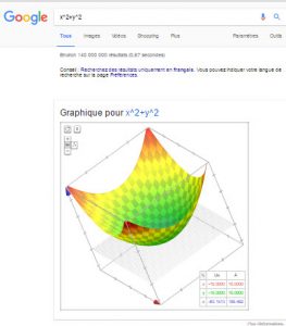 Vue 3 D dans google