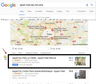 Serp 1 sur appart hotel