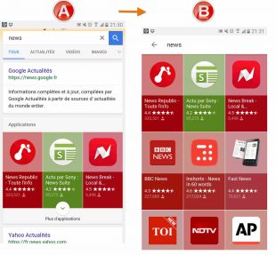 Orientations sur les applications mobiles