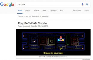 Connu, le jeu pac man