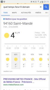 Connu la serp météo !