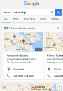 google maps publicité 2017