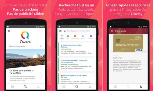 Nouvelle application qwant