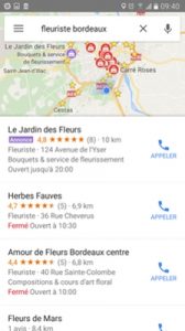 Parution adwords locale