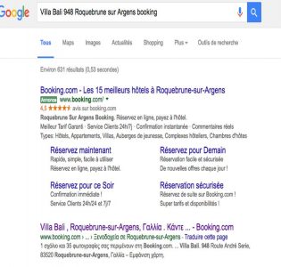 serp booking cannibalisation