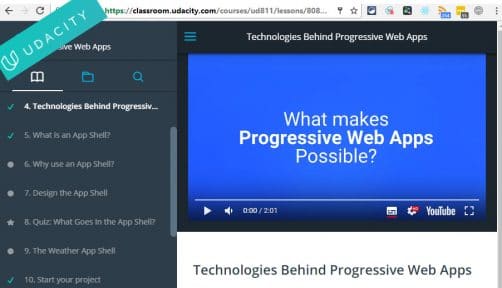 apprendre les progressive web app