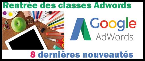 Google adwords fait sa rentrée