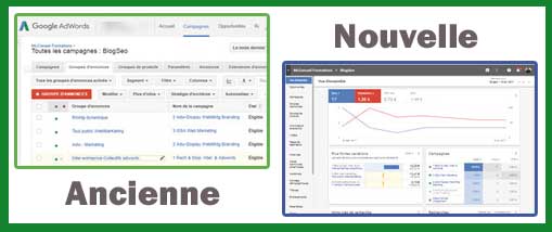 Alors quoi de neuf avec la nouvelle interface Google AdWords