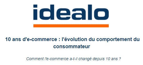 Evolution du comportement du consommateur au travers d’idéalo