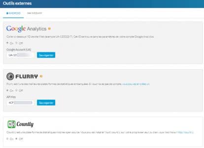 Configurer google analytics pour son app