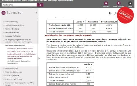 Version Numérique du livre offerte