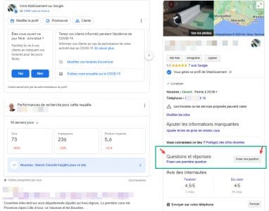 Gestion des questions réponses sur google my business