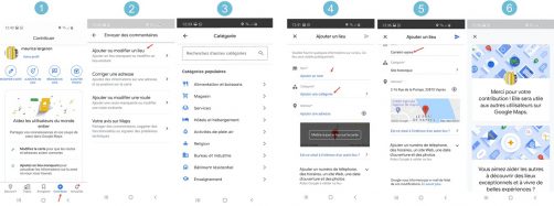 Etapes Inscription google maps avec Smartphone