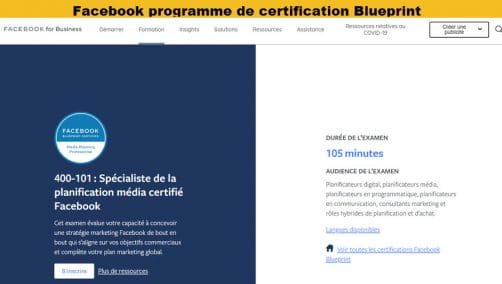 Facebook blueprint certification