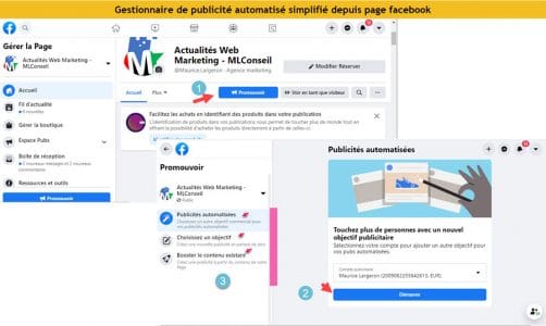 Gestionnaire simplifié de pub facebook