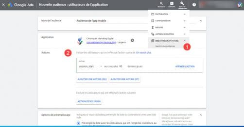 Importation d'audience depuis firebase pour google ads