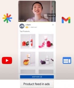 Flux produits dans les réseaux Google