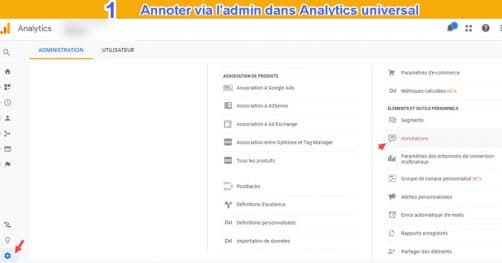 Annotation universal analytics