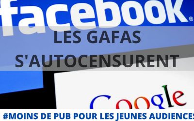 Les GAFA s’autocensurent avec moins de publicité envers les jeunes générations