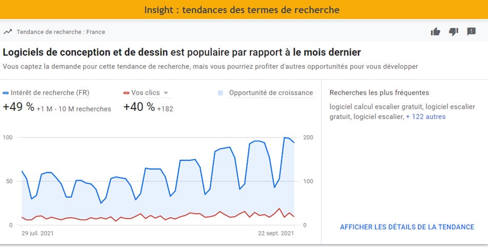 Termes de recherche insight google ads