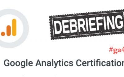 Débrief sur la certification google analytics 4