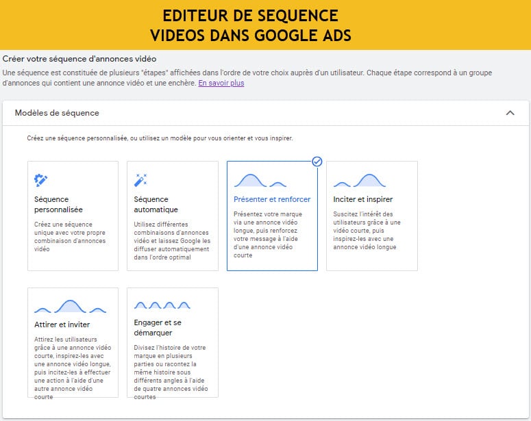 Créateur de sequence video youtube google ads