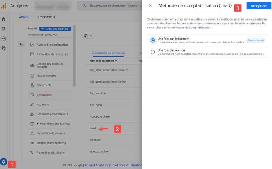 google analytics 4 mode de comptabilisation