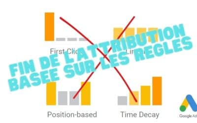 Fin des modèles d’attribution basés sur les règles dans Google Ads