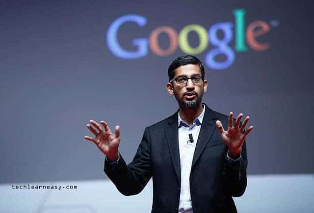 PDG actuel de Google S Pichai